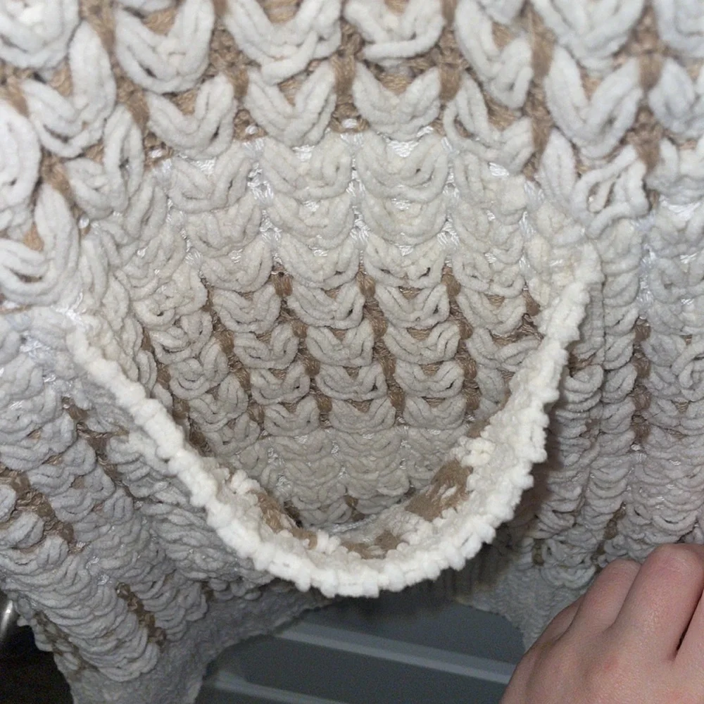 Sienna Sky cream and brown cardigan - Picture 2 of 6